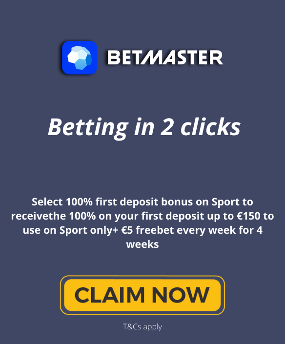 betmaster welcome bonus